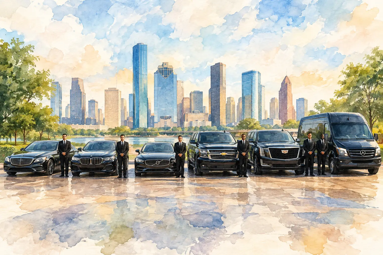 Corporate Sprinter Van Service for Houston Teams